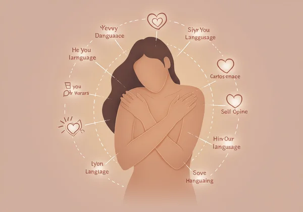 Abstract representation of self-love and inner connection