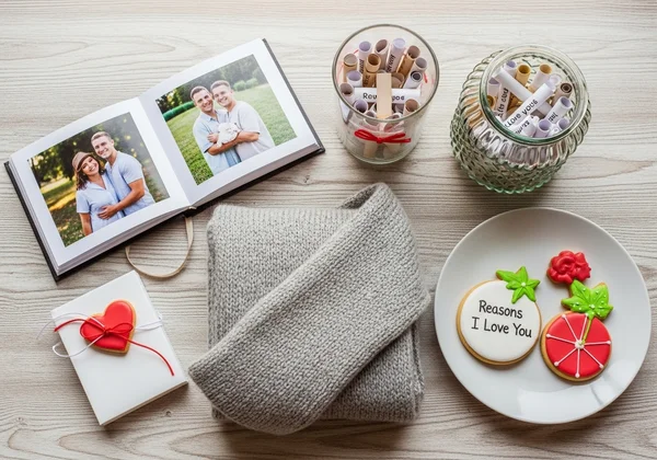 Assortment of handmade gifts showing care and effort