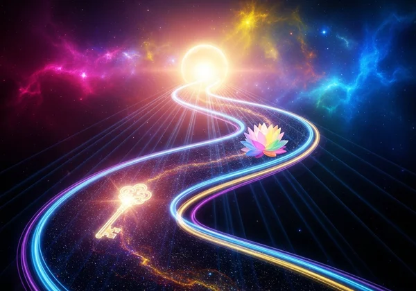 Abstract path to deeper connection & self-discovery