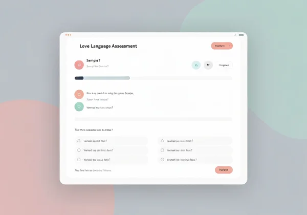 Love language test interface screenshot