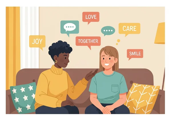 Couple sharing daily words of appreciation