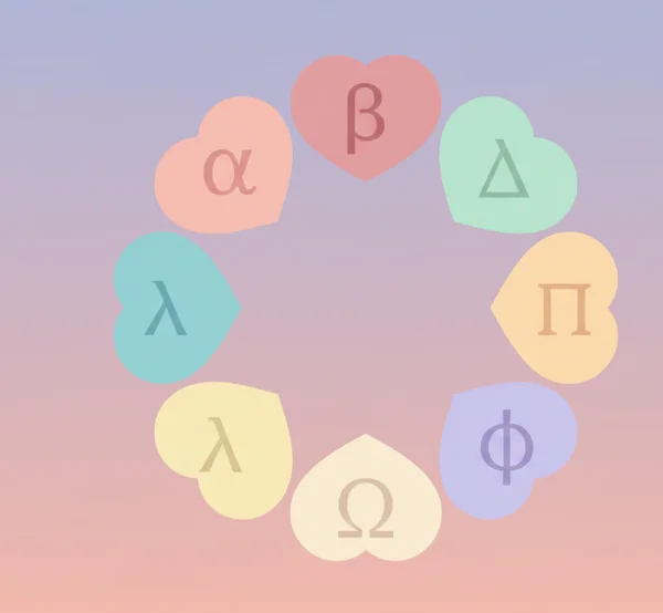 Greek types of love concept illustration