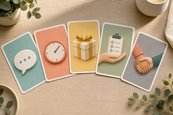 Five love language cards