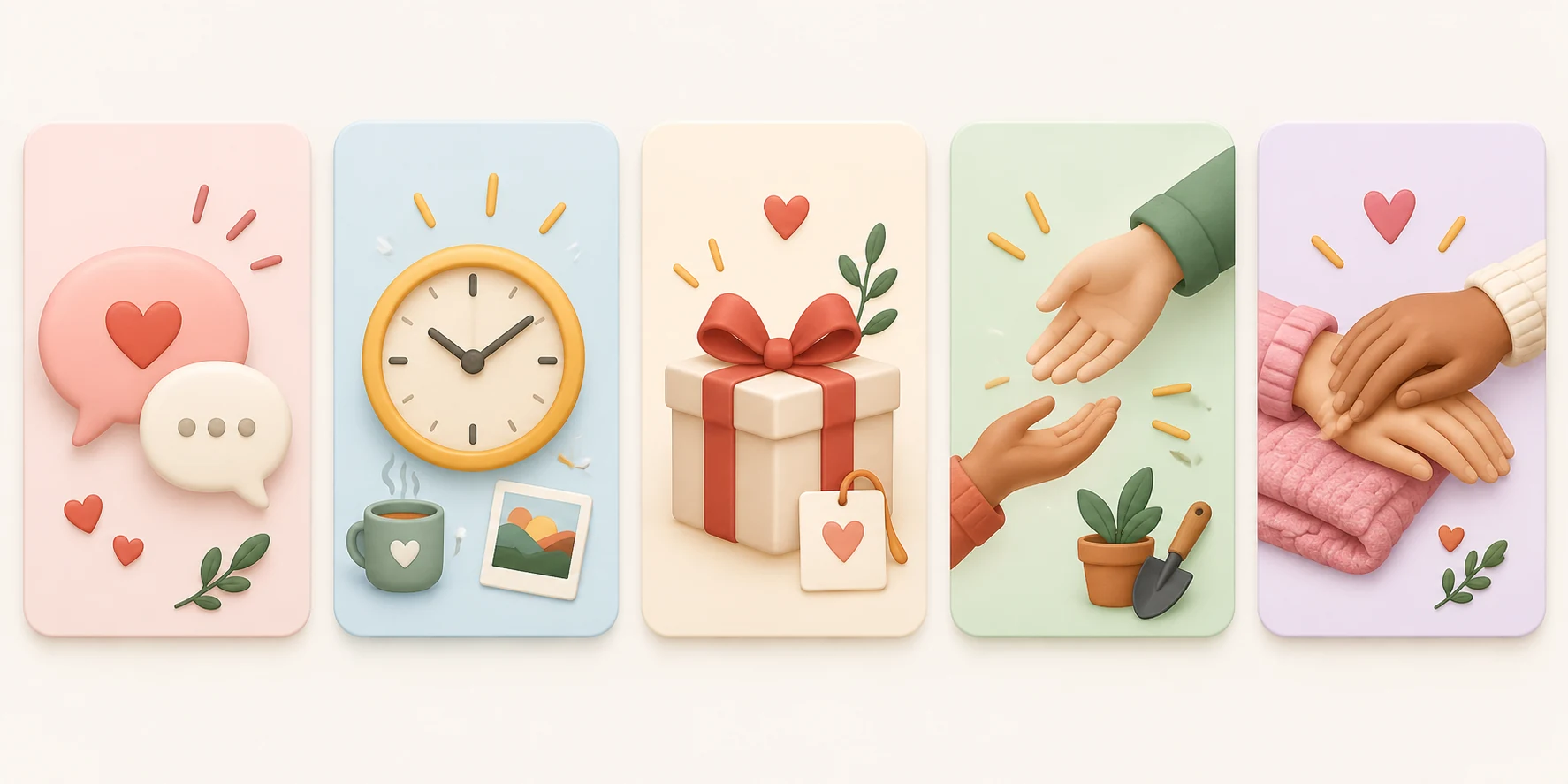 Five languages with personal details