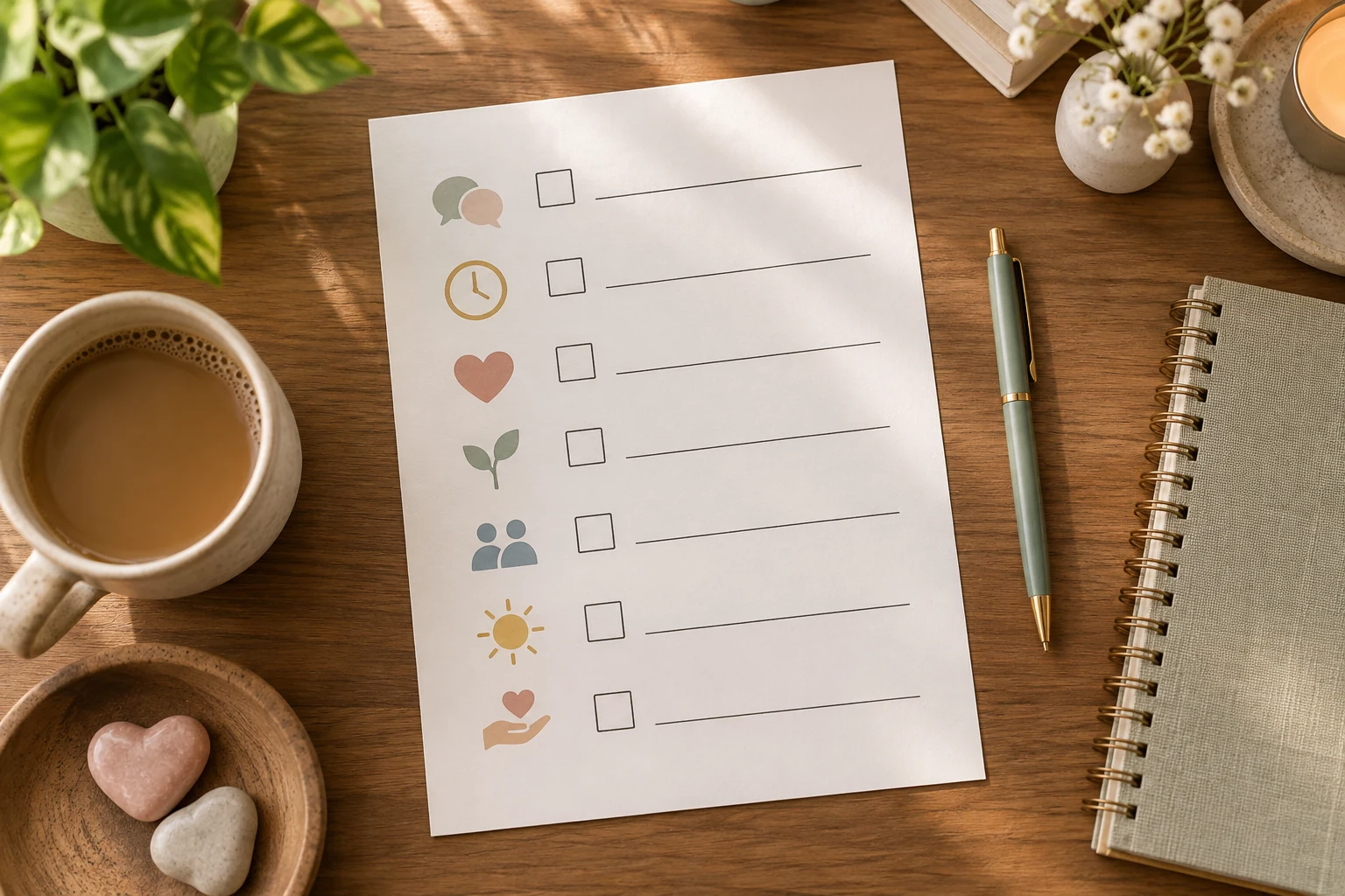 Personalized care checklist